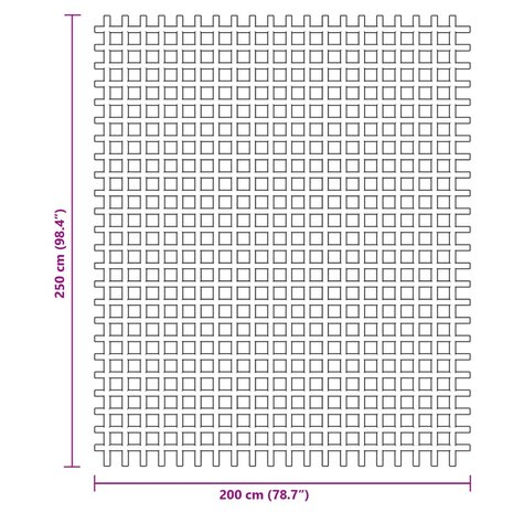 Campingvloermat 2,5x2 m antracietkleurig 7