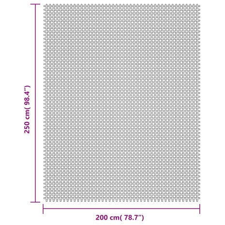 Kampeerkleed 2,5x2 m crèmekleurig 7