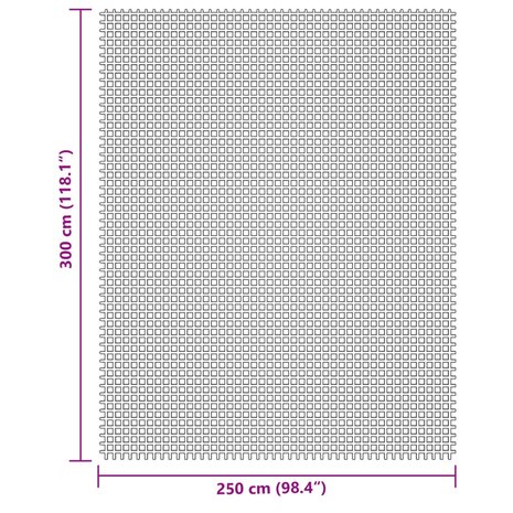 Kampeerkleed 3x2,5 m crèmekleurig 7