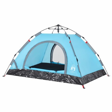 Tent 2-persoons snelontgrendeling blauw 5