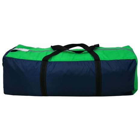 Tent 9-persoons polyester blauw en groen 5