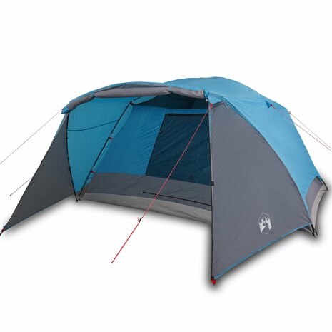 Tent met luifel 4-persoons waterdicht blauw 2