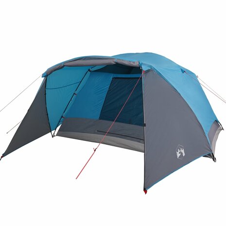 Tent met luifel 4-persoons waterdicht blauw 4