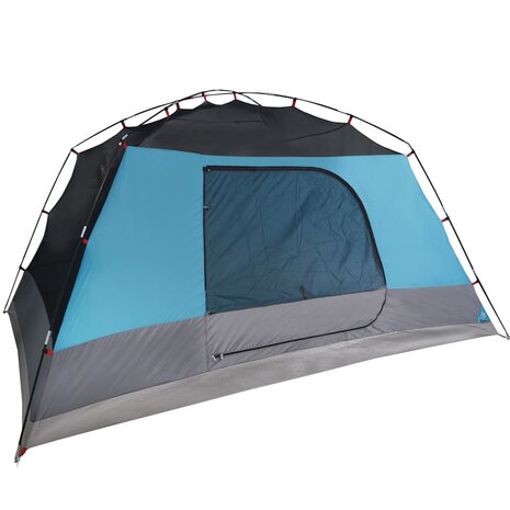 Tent met luifel 4-persoons waterdicht blauw 8