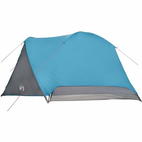 Tent met luifel 4-persoons waterdicht blauw 9