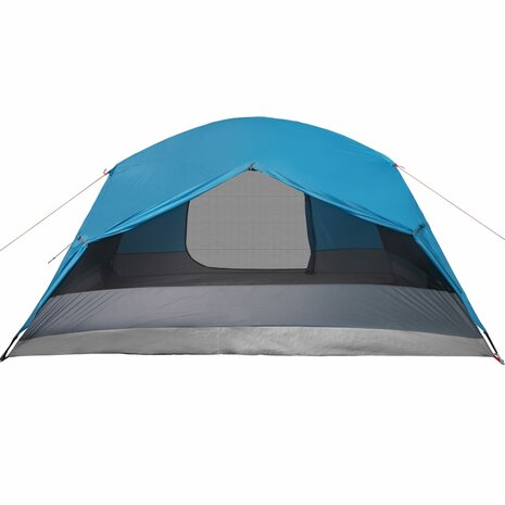 Tent met luifel 4-persoons waterdicht blauw 11