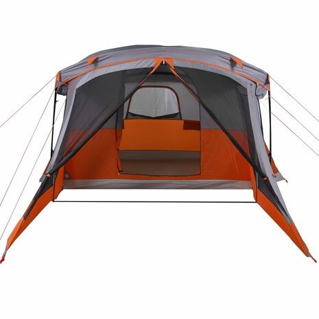 Tent met luifel 4-persoons waterdicht oranje 7