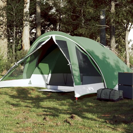 Tent 4-persoons waterdicht groen 1