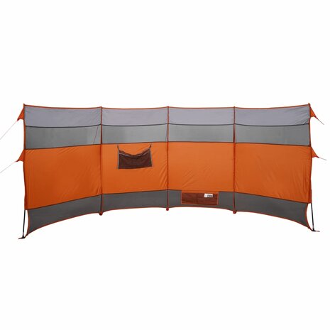 Windscherm camping waterdicht 366x152x152 cm oranje 4