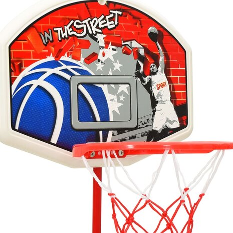 Kinderbasketbalset verstelbaar 120 cm 4