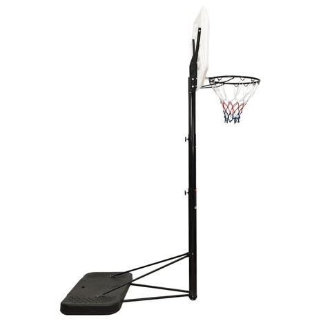 Basketbalstandaard 258-363 cm polyetheen wit 3