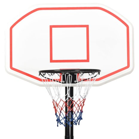 Basketbalstandaard 258-363 cm polyetheen wit 5