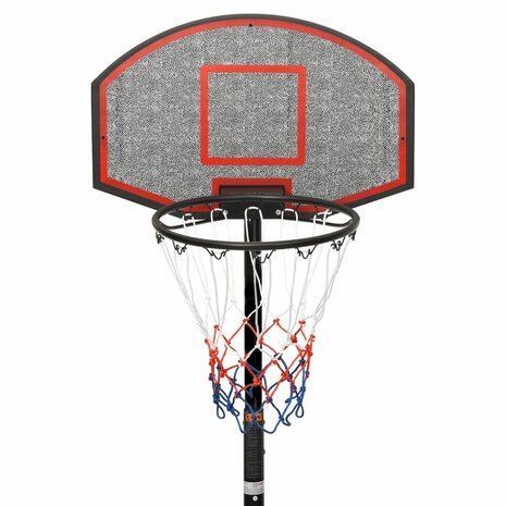 Basketbalstandaard 216-250 cm polyethyleen zwart 5