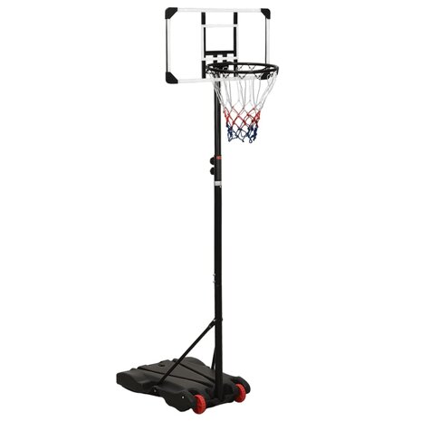 Basketbalstandaard 216-250 cm polycarbonaat transparant 1