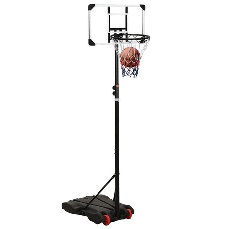 Basketbalstandaard 216-250 cm polycarbonaat transparant 9