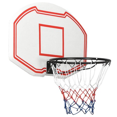 Basketbalbord 90x60x2 cm polyetheen wit 1