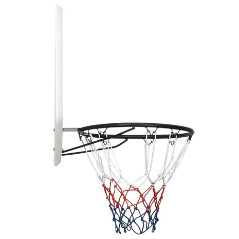 Basketbalbord 90x60x2 cm polyetheen wit 3