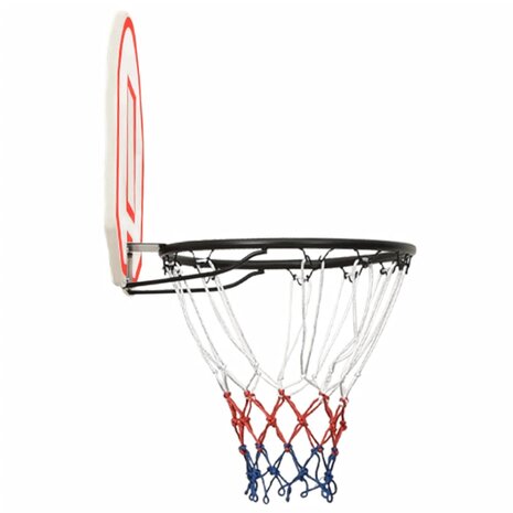 Basketbalbord 71x45x2 cm polyetheen wit 3