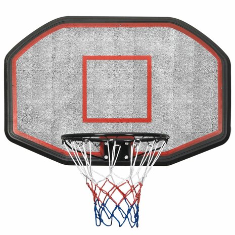 Basketbalbord 109x71x3 cm polyetheen zwart 2