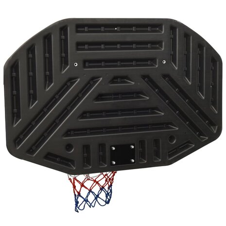 Basketbalbord 109x71x3 cm polyetheen zwart 4