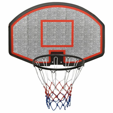 Basketbalbord 90x60x2 cm polyetheen zwart 2