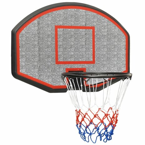 Basketbalbord 71x45x2 cm polyetheen zwart 2