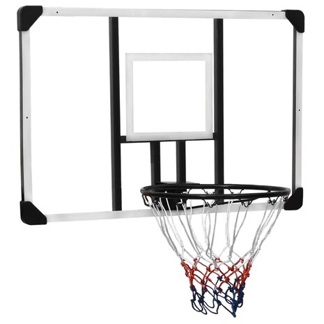 Basketbalbord 106x69x3 cm polycarbonaat transparant 1