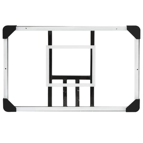 Basketbalbord 71x45x2,5 cm polycarbonaat transparant 6