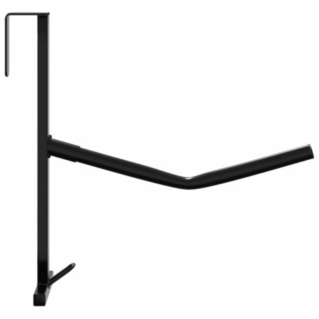 Zadelrek met hoofdstelhaak 1 stang draagbaar ijzer zwart 4