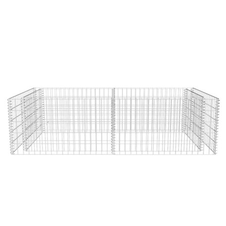 Gabion plantenbak 180x90x50 cm gegalvaniseerd staal 4