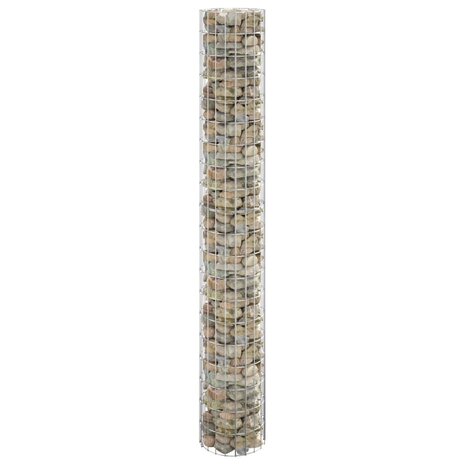 Gabion paal rond Ø30x200 cm gegalvaniseerd staal 1