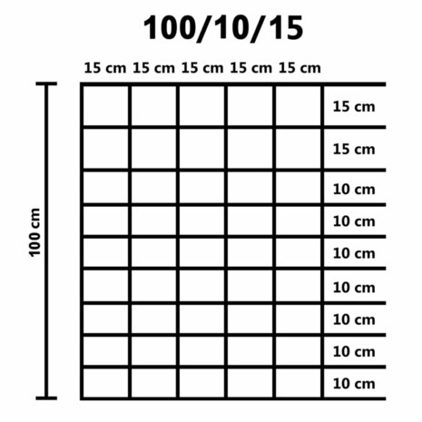 Tuinhek 50x1 m gegalvaniseerd staal zilverkleurig 5