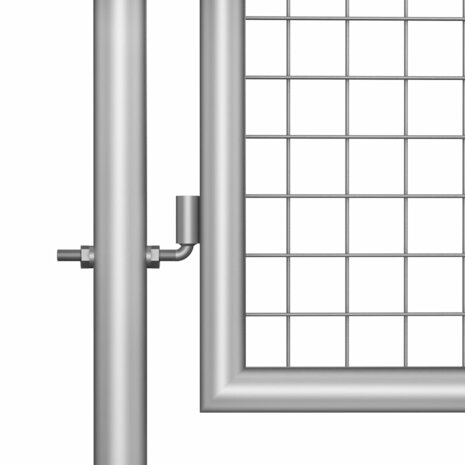 Poort 105x150 cm gegalvaniseerd staal zilverkleurig 3