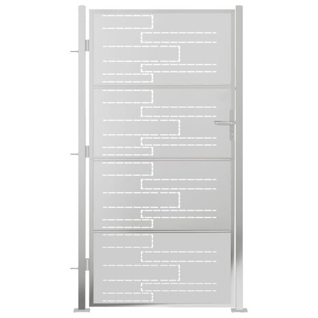 Poort 100x180 cm roestvrij staal 3