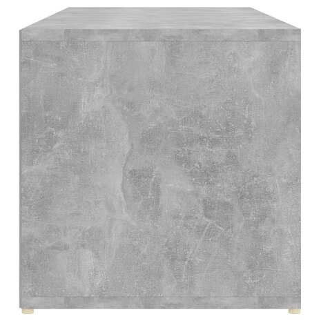 Schoenenopbergbank 105x35x35 cm bewerkt hout betongrijs 5