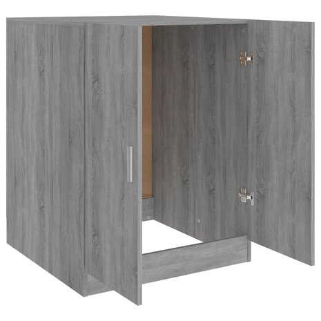 Wasmachinekast 71x71,5x91,5 cm grijs sonoma eikenkleurig 5