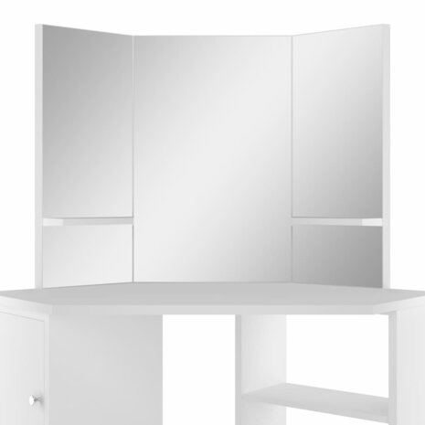 Kaptafel hoekmodel wit 7