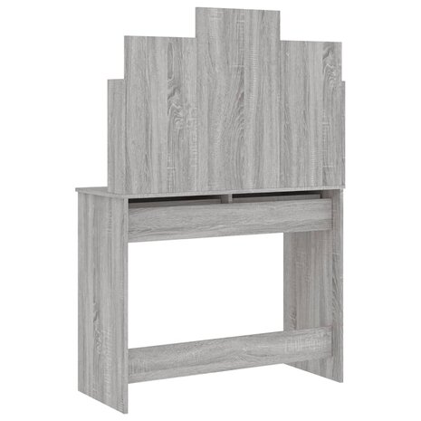 Kaptafel met spiegel 96x39x142 cm grijs sonoma eikenkleurig 7