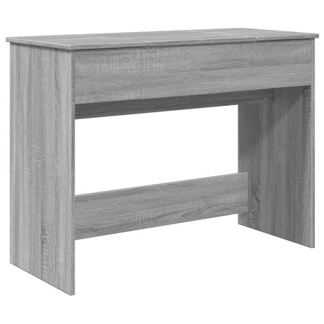 Kaptafel met spiegel 100x45x76 cm grijs sonoma eikenkleurig 2