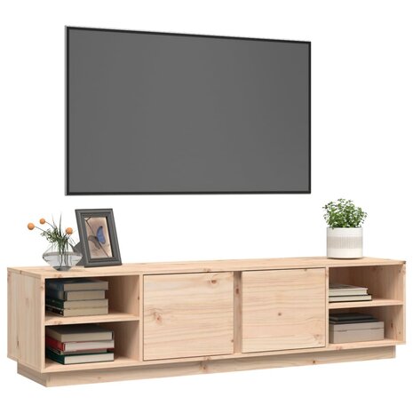 Tv-meubel 156x40x40 cm massief grenenhout 4