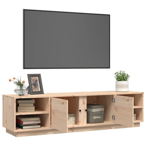 Tv-meubel 156x40x40 cm massief grenenhout 5