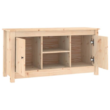 Tv-meubel 103x36,5x52 cm massief grenenhout 4