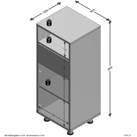 FMD Badkamerkast 36,7x32,9x90,4 cm wit 8