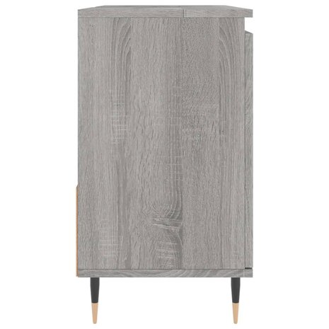 Badkamerkast 65x33x60 cm bewerkt hout grijs sonoma eikenkleurig 6