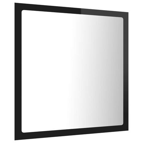 Badkamerspiegel LED 40x8,5x37 cm acryl hoogglans zwart 7