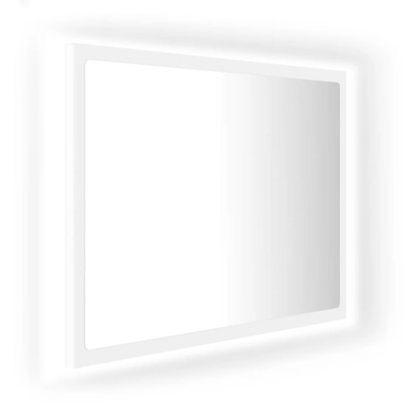 Badkamerspiegel LED 60x8,5x37 cm acryl wit 2