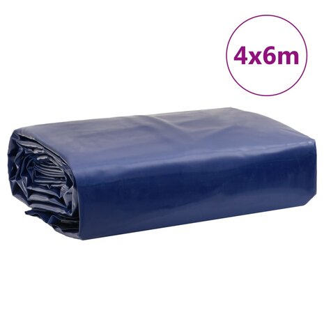 Dekzeil 650 g/m² 4x6 m blauw 9