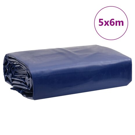 Dekzeil 650 g/m² 5x6 m blauw 9