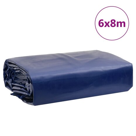 Dekzeil 650 g/m² 6x8 m blauw 9