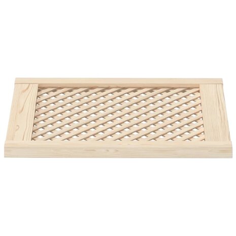 Kastdeuren met latwerk 2 st 49,5x61,5 cm massief grenenhout 4